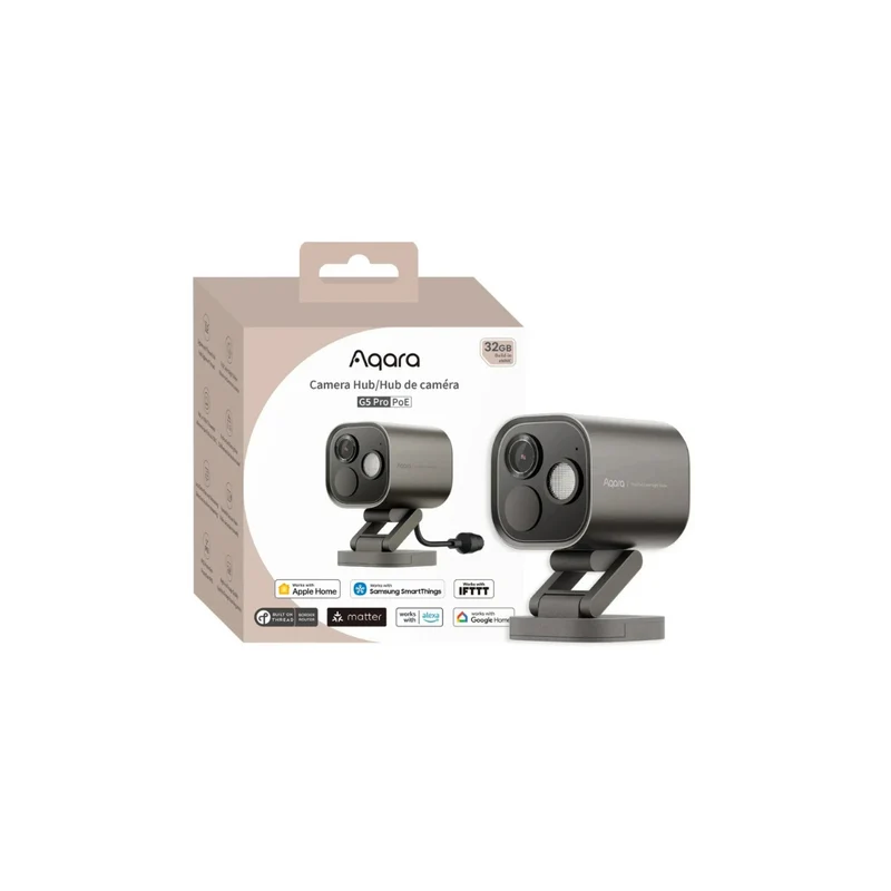 Aqara Camara de Vigilância IP (Ethernet/PoE) Hub G5 Pro em Cinzento - Aqara CH-C03D-G