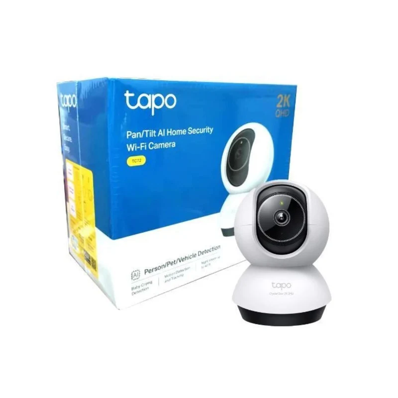 TP-Link Câmara de Vigilância IP (WiFi) Motorizada Pan/Tilt 2K 4mm IR 10m - Tapo TC72