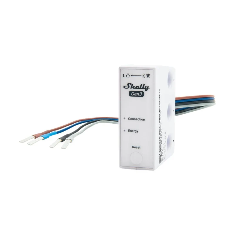 Shelly Medidor de Consumo Trifásico WiFi c/ 3 TC's e Fios - Shelly 3EM-63W Gen3