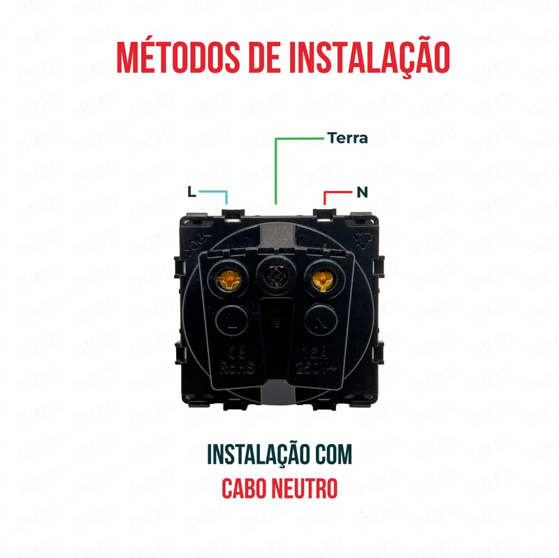 Smartify vPRO Módulo Tomada Preto - SYPMTENOPR