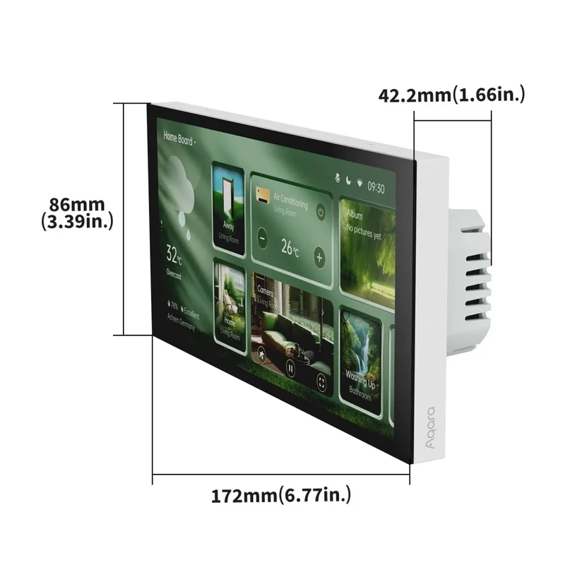Aqara Painel de Controlo Inteligente WiFi / Zigbee / BT - Panel Hub MP-K03D