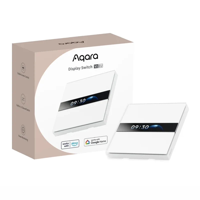 Aqara Interruptor Inteligente com Ecrã Zigbee 3.0 - WS‑K02D