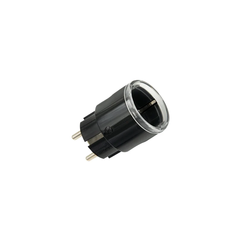 Shelly Tomada inteligente WiFi e Bluetooth compatível com Matter em Preto - Shelly Plug S Gen 3