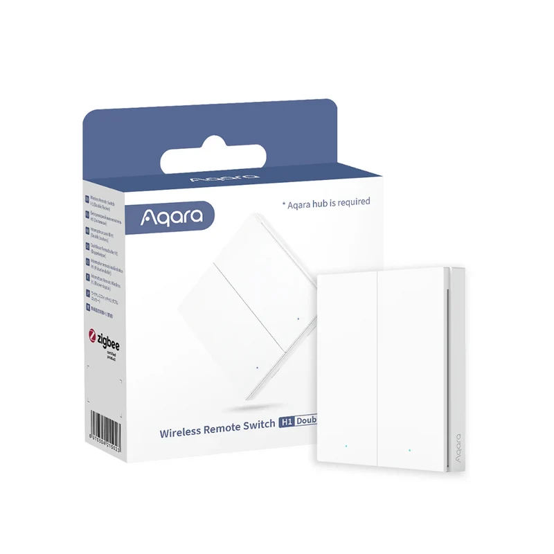 Aqara Interruptor Remoto Sem Fios H1 (2 Botões) Zigbee 3.0 em Branco