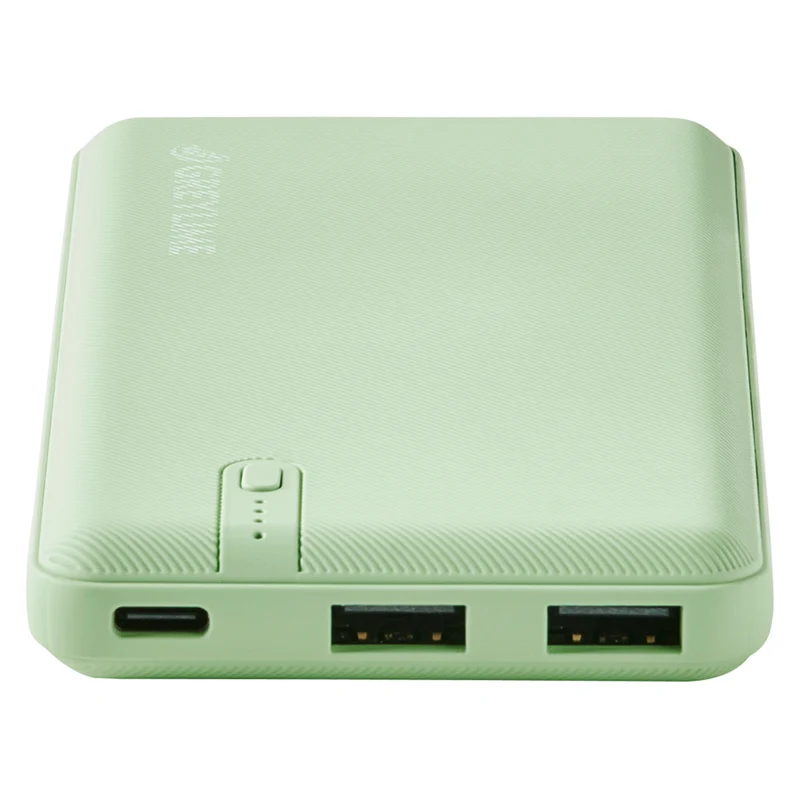 GreyLime OCEAN 10.000 mAh powerbank, 2 x USB-A output, Mint Sea