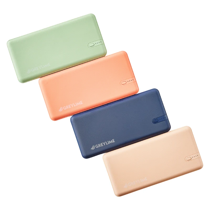 GreyLime OCEAN 10.000 mAh powerbank, 2 x USB-A output, Coral Red