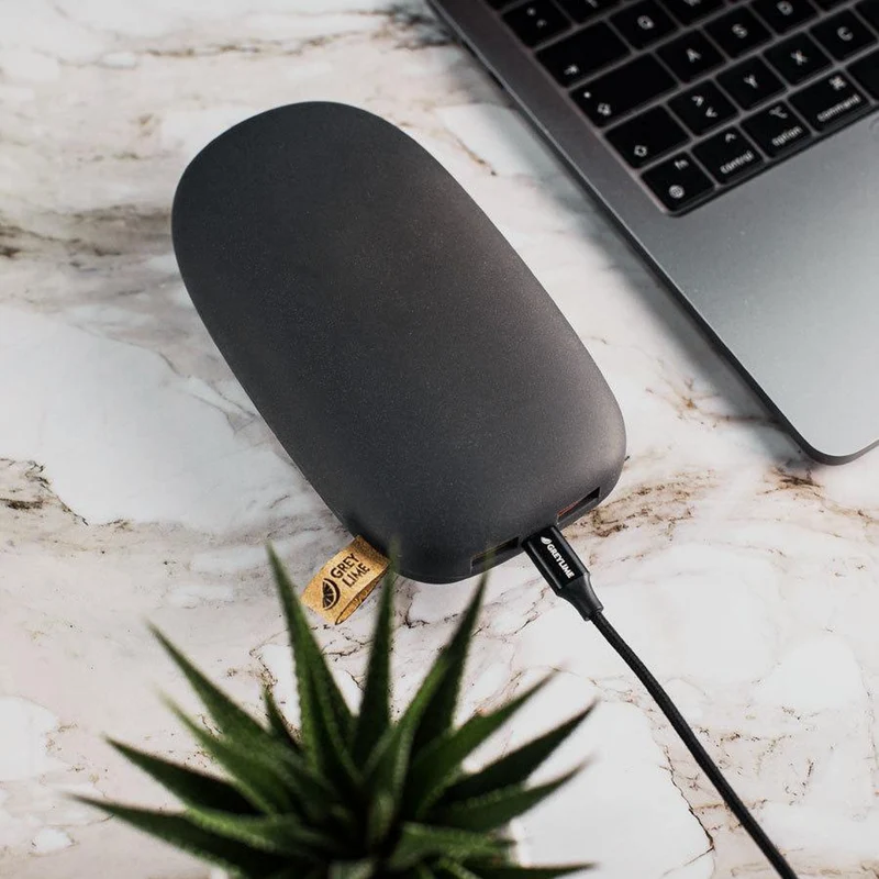 GreyLime Power Stone ll, 20.000 mAh Powerbank USB-C PD 30W & USB-A, Sort