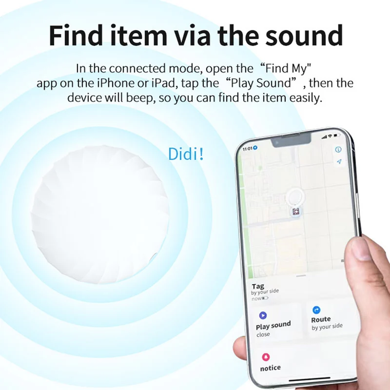 Lippa Smart-Finder for nøgler, ting og kæledyr, Apple Find, 4 stk