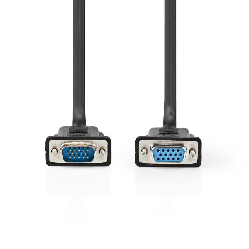 VGA-Kabel VGA Male - VGA Female 15p - Vernikkeld