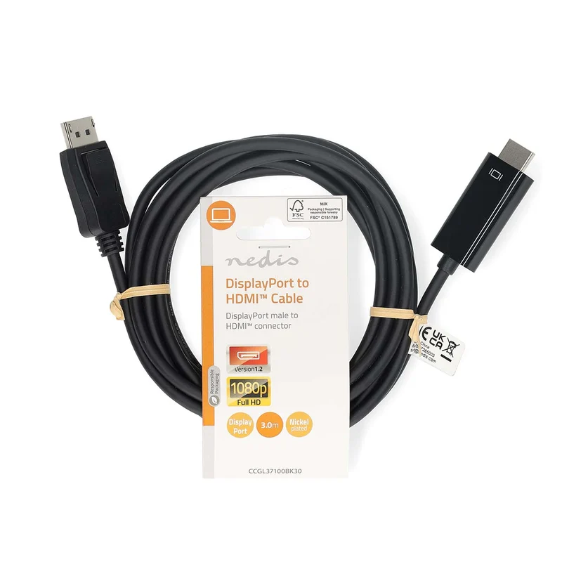 DisplayPort-Kabel DisplayPort Male - HDMI™ Connector - 1080p