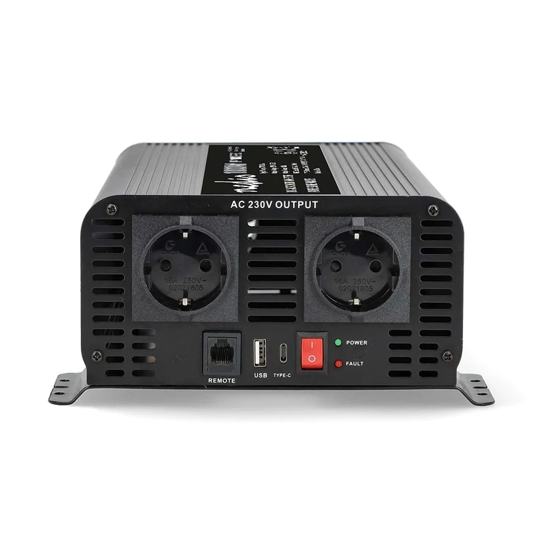 Omvormer Pure Sinusgolf Apparaat stroomoutput: Type F (CEE 7/3) / USB-A / 1x USB-C™ - 230 V AC 50 Hz - 1000W