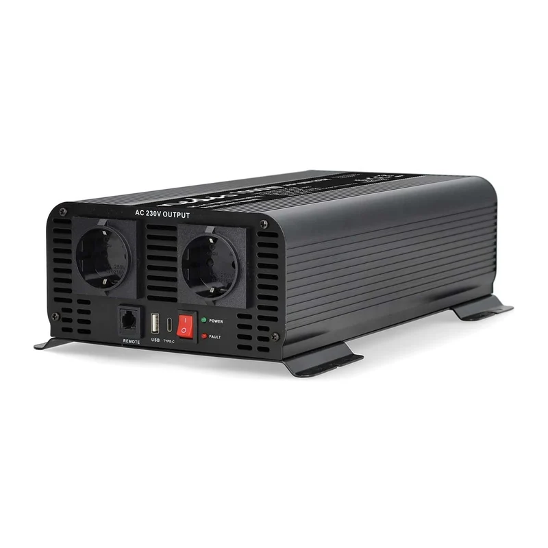 Omvormer Pure Sinusgolf Apparaat stroomoutput: Type F (CEE 7/3) / USB-A / 1x USB-C™ - 230 V AC 50 Hz - 1000W