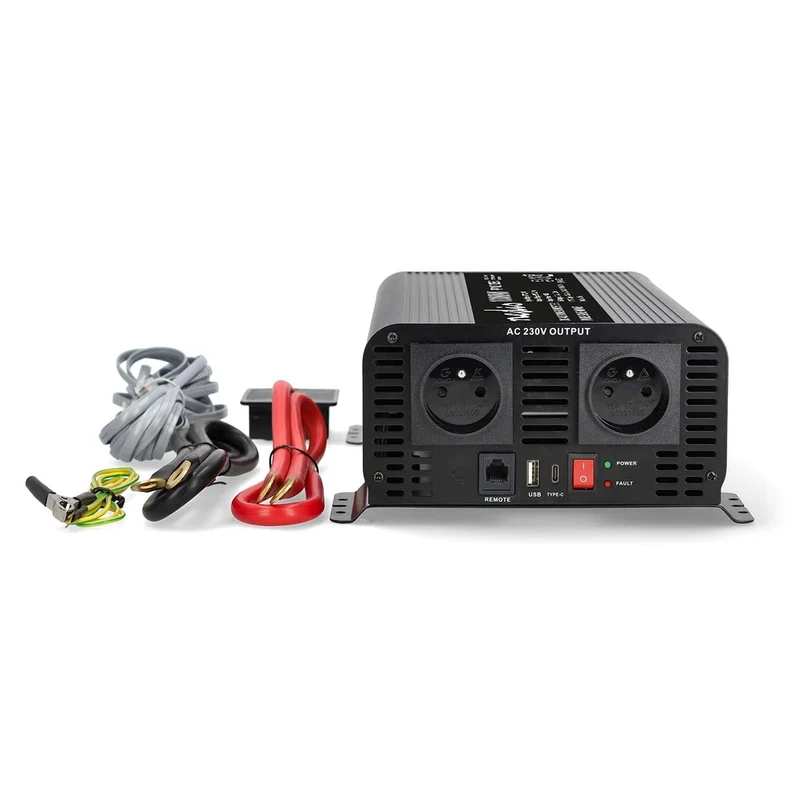 Omvormer Pure Sinusgolf Apparaat stroomoutput: Type E (CEE 7/5) / USB-A / 1x USB-C™ - 230 V AC 50 Hz - 1000W