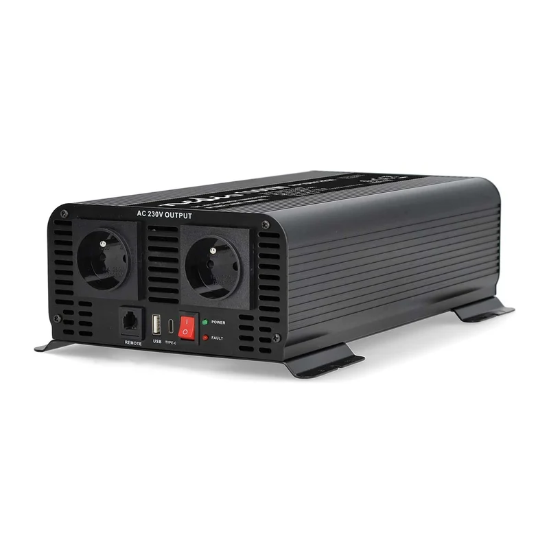 Omvormer Pure Sinusgolf Apparaat stroomoutput: Type E (CEE 7/5) / USB-A / 1x USB-C™ - 230 V AC 50 Hz - 1000W
