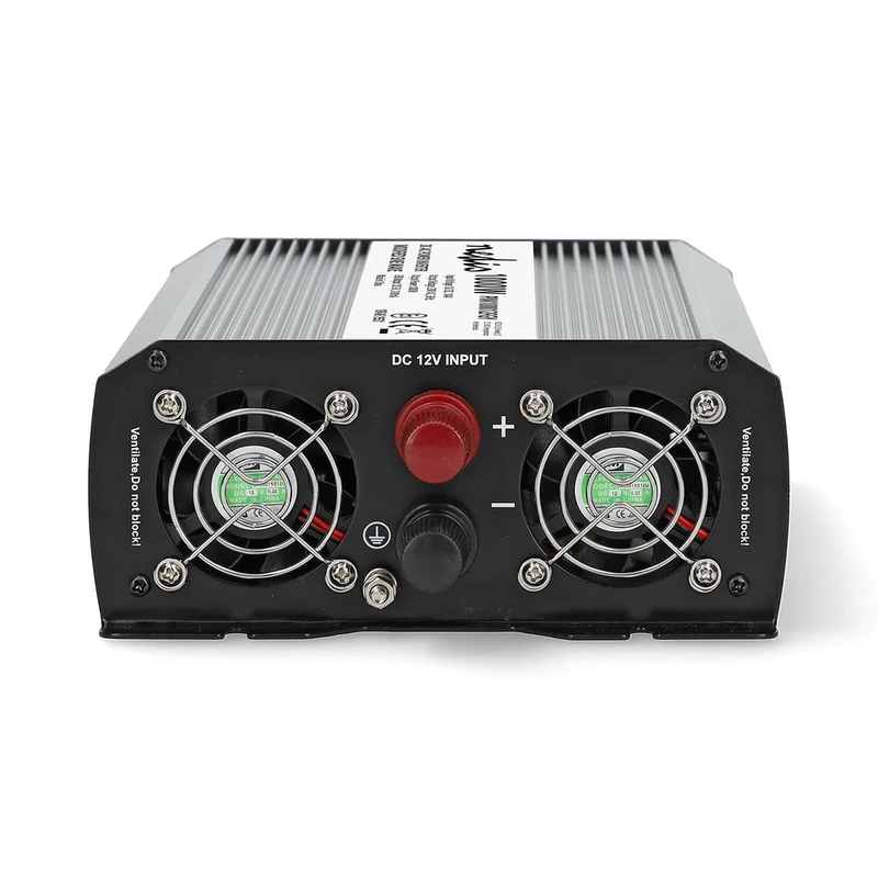 Omvormer Gemodificeerde Sinusgolf Apparaat stroomoutput: Type F (CEE 7/3) / USB-A - 230 V AC 50 Hz - Piekvermogen: 2000W
