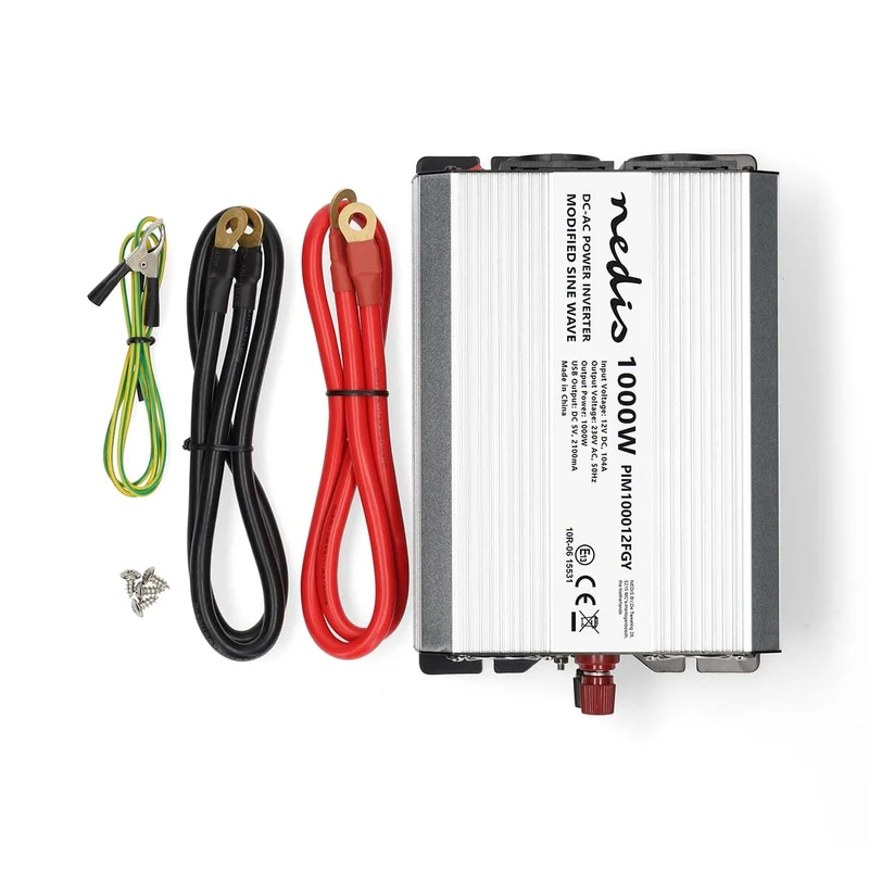 Omvormer Gemodificeerde Sinusgolf Apparaat stroomoutput: Type F (CEE 7/3) / USB-A - 230 V AC 50 Hz - Piekvermogen: 2000W
