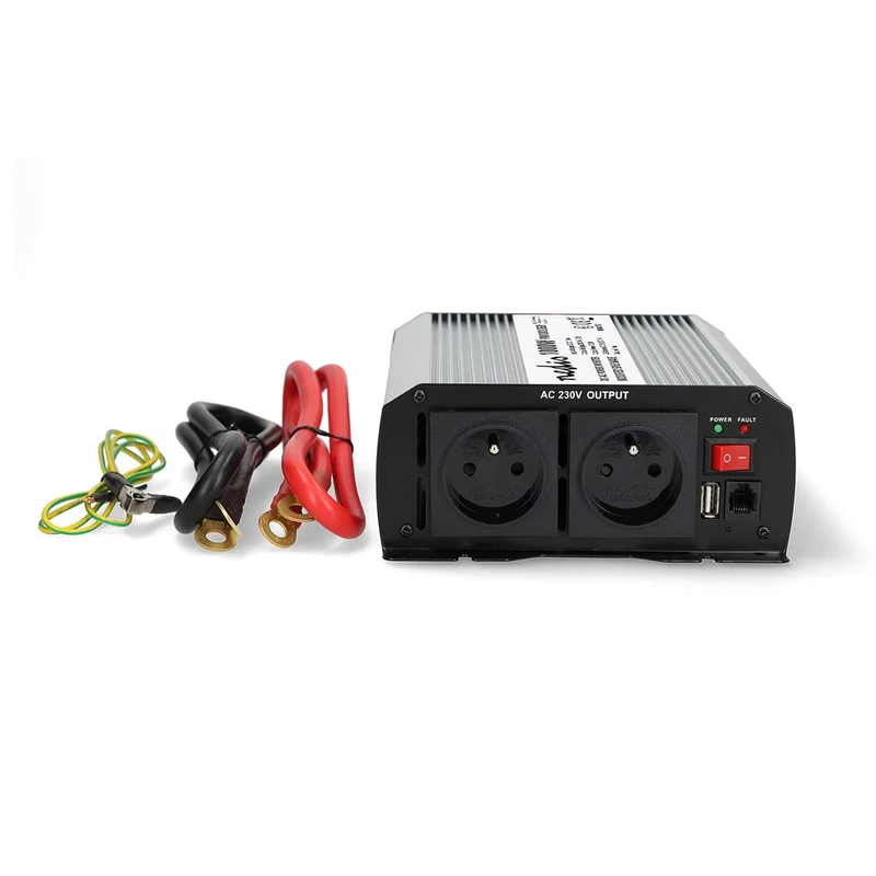 Omvormer Gemodificeerde Sinusgolf Apparaat stroomoutput: Type E (CEE 7/5) / USB-A - 230 V AC 50 Hz - 1000W