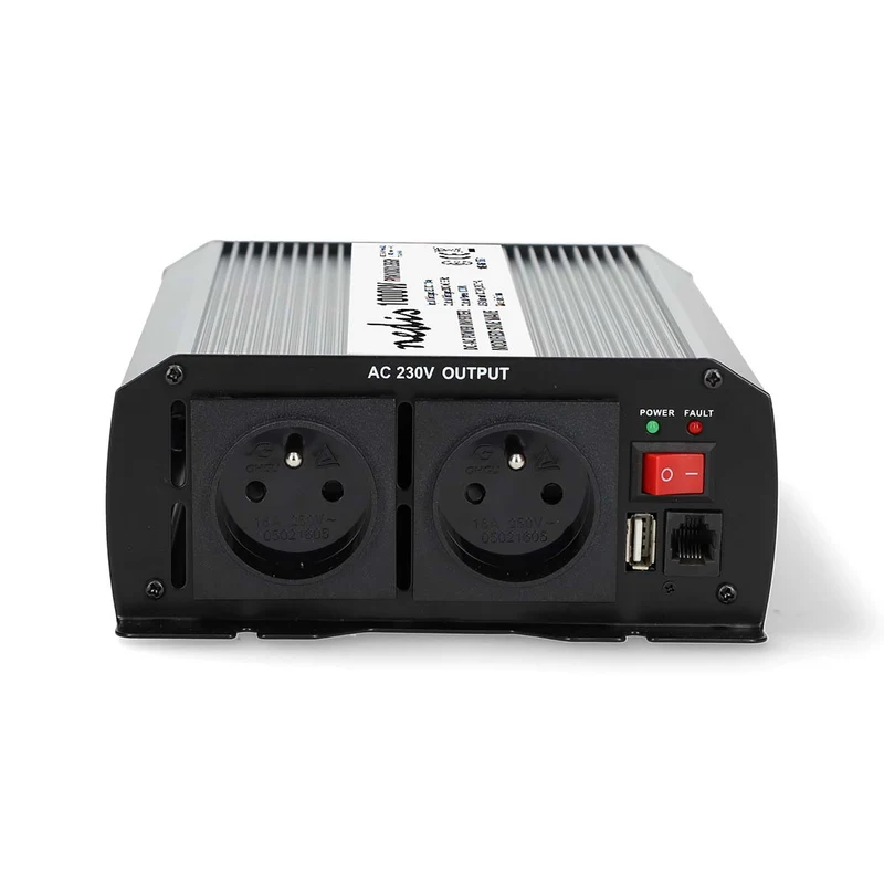 Omvormer Gemodificeerde Sinusgolf Apparaat stroomoutput: Type E (CEE 7/5) / USB-A - 230 V AC 50 Hz - 1000W