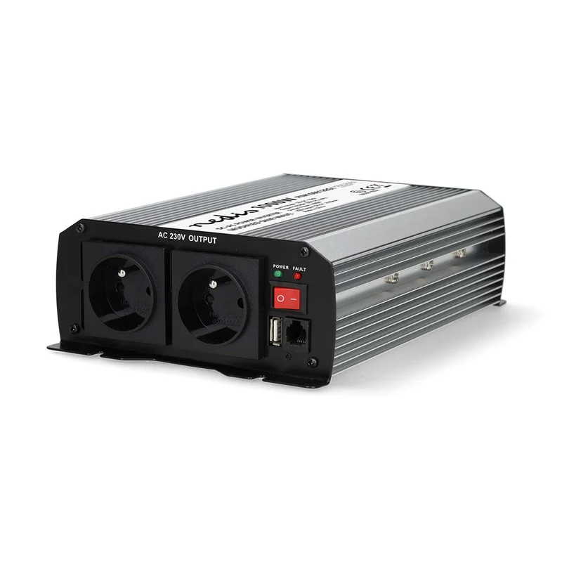 Omvormer Gemodificeerde Sinusgolf Apparaat stroomoutput: Type E (CEE 7/5) / USB-A - 230 V AC 50 Hz - 1000W