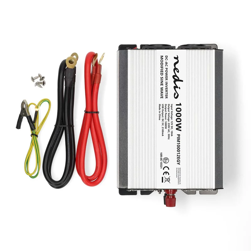 Omvormer Gemodificeerde Sinusgolf Apparaat stroomoutput: Type E (CEE 7/5) / USB-A - 230 V AC 50 Hz - 1000W