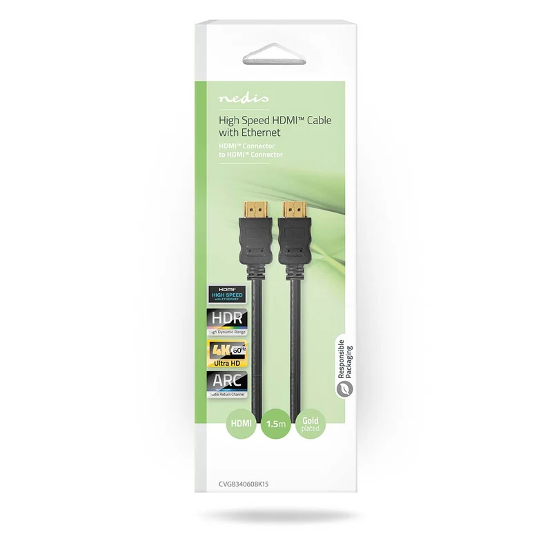 High Speed HDMI™-Kabel met Ethernet HDMI™ Connector - HDMI™ Connector - 4K@60Hz