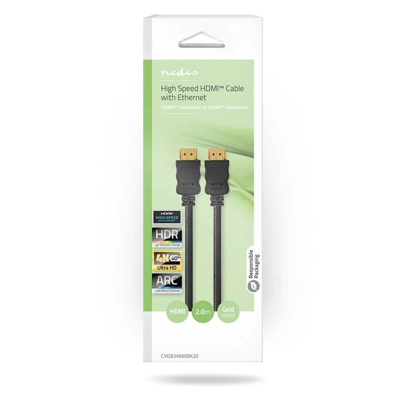 High Speed HDMI™-Kabel met Ethernet HDMI™ Connector - HDMI™ Connector - 4K@60Hz