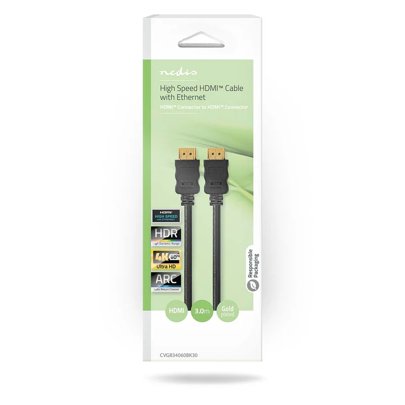 High Speed HDMI™-Kabel met Ethernet HDMI™ Connector - HDMI™ Connector - 4K@60Hz