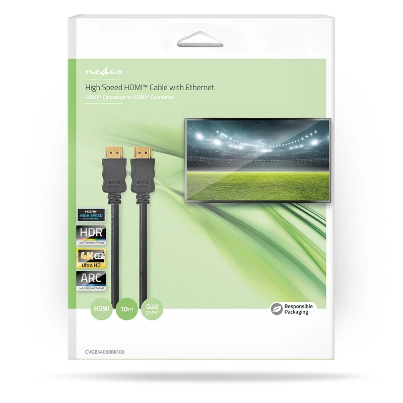 High Speed HDMI™-Kabel met Ethernet HDMI™ Connector - HDMI™ Connector - 4K@60Hz