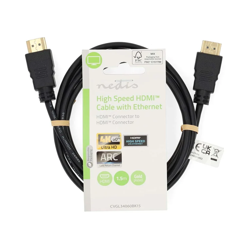 High Speed HDMI™-Kabel met Ethernet HDMI™ Connector - HDMI™ Connector - 4K@60Hz