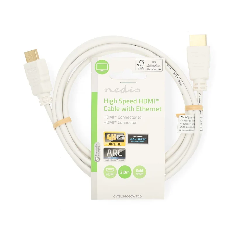 High Speed HDMI™-Kabel met Ethernet HDMI™ Connector - HDMI™ Connector - 4K@60Hz