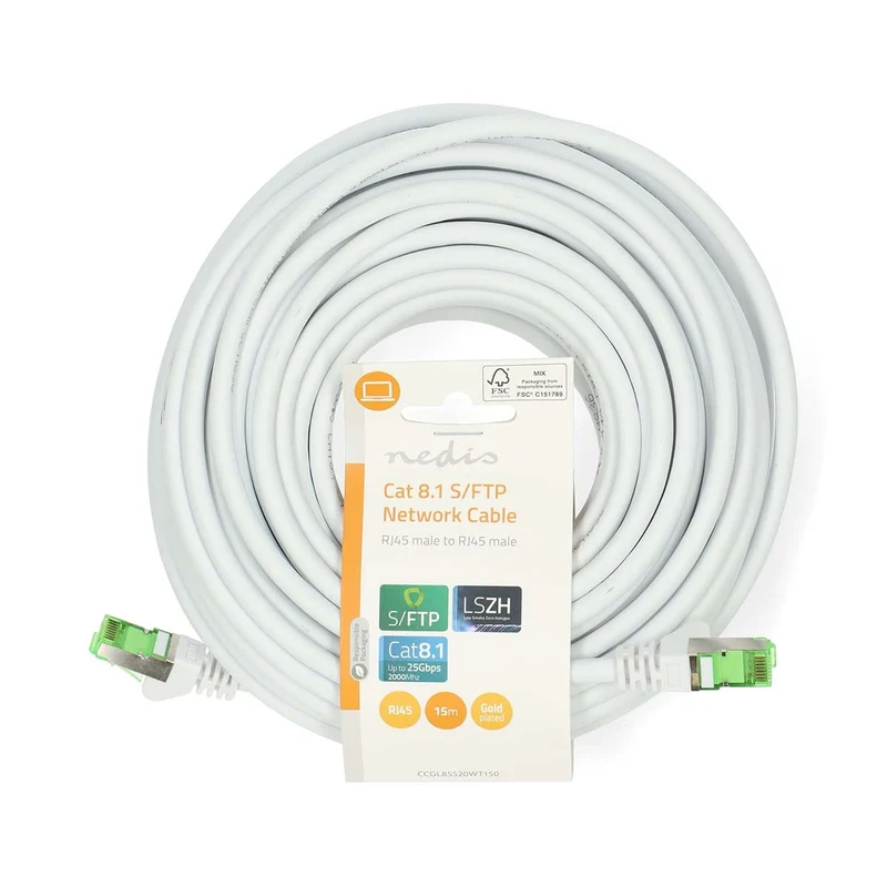 Cat 8.1 Netwerkkabel S/FTP - RJ45 Male - RJ45 Male
