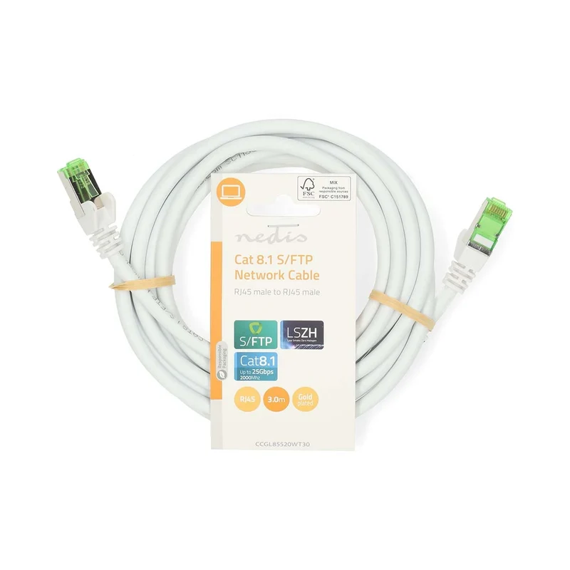 Cat 8.1 Netwerkkabel S/FTP - RJ45 Male - RJ45 Male