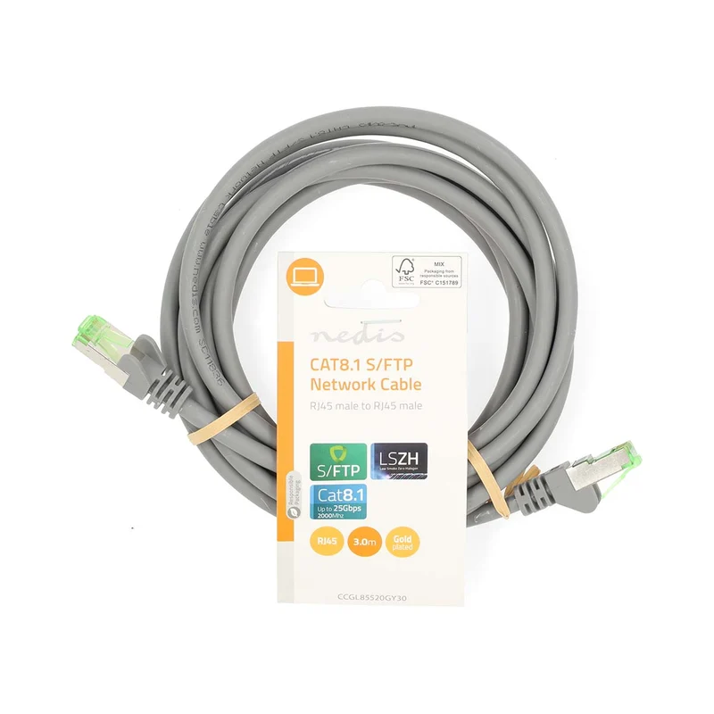 Cat 8.1 Netwerkkabel S/FTP - RJ45 Male - RJ45 Male