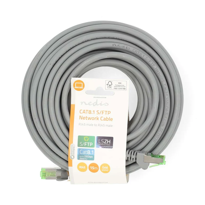 Cat 8.1 Netwerkkabel S/FTP - RJ45 Male - RJ45 Male