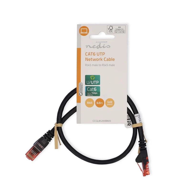 CAT6 Netwerkkabel RJ45 Male - RJ45 Male - U/UTP