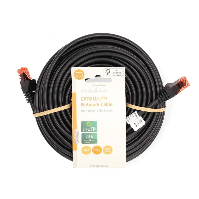 CAT6 Netwerkkabel RJ45 Male - RJ45 Male - U/UTP