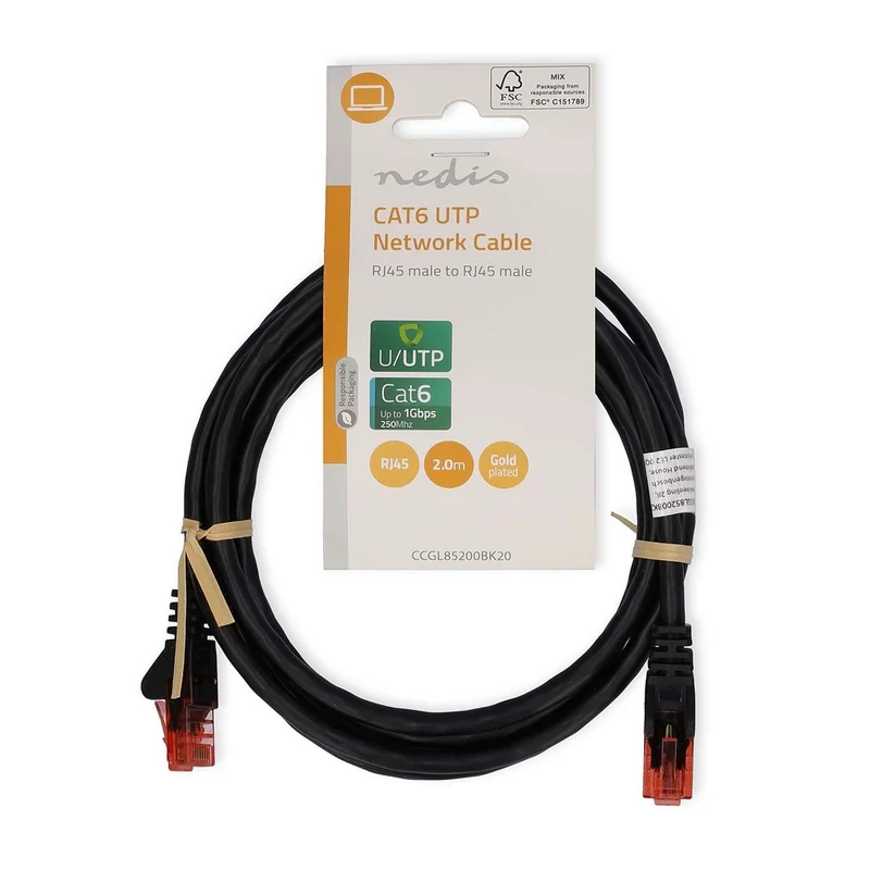 CAT6 Netwerkkabel RJ45 Male - RJ45 Male - U/UTP