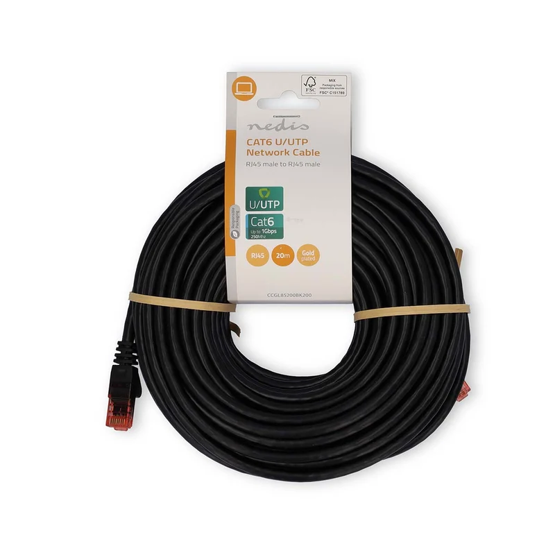CAT6 Netwerkkabel RJ45 Male - RJ45 Male - U/UTP