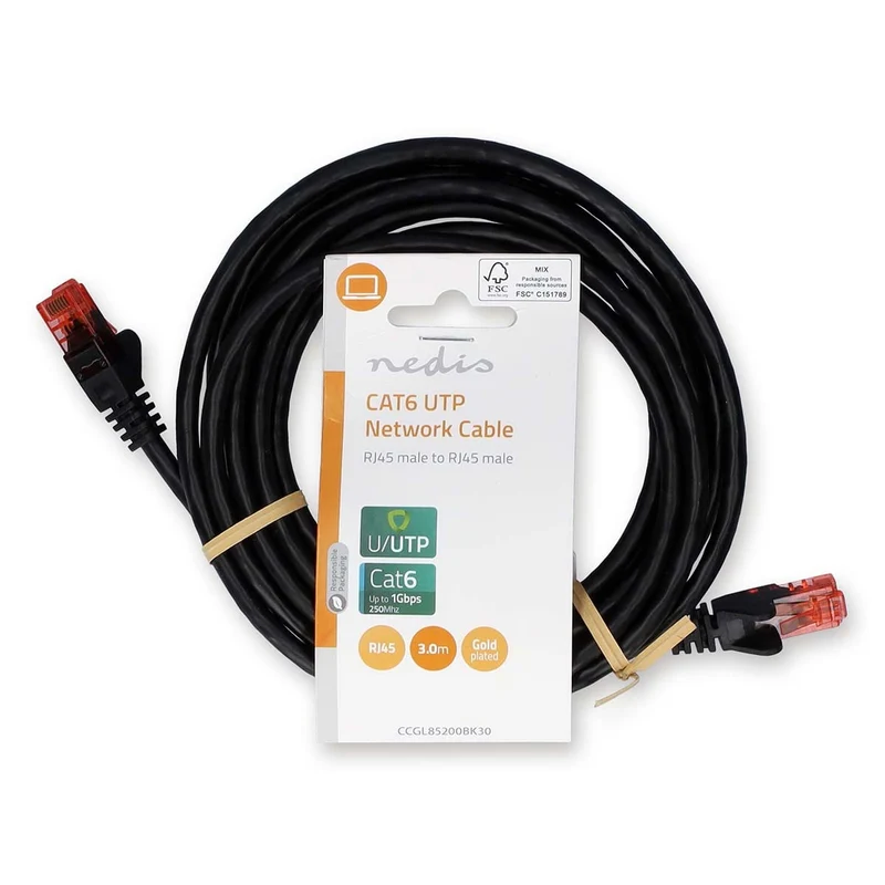 CAT6 Netwerkkabel RJ45 Male - RJ45 Male - U/UTP