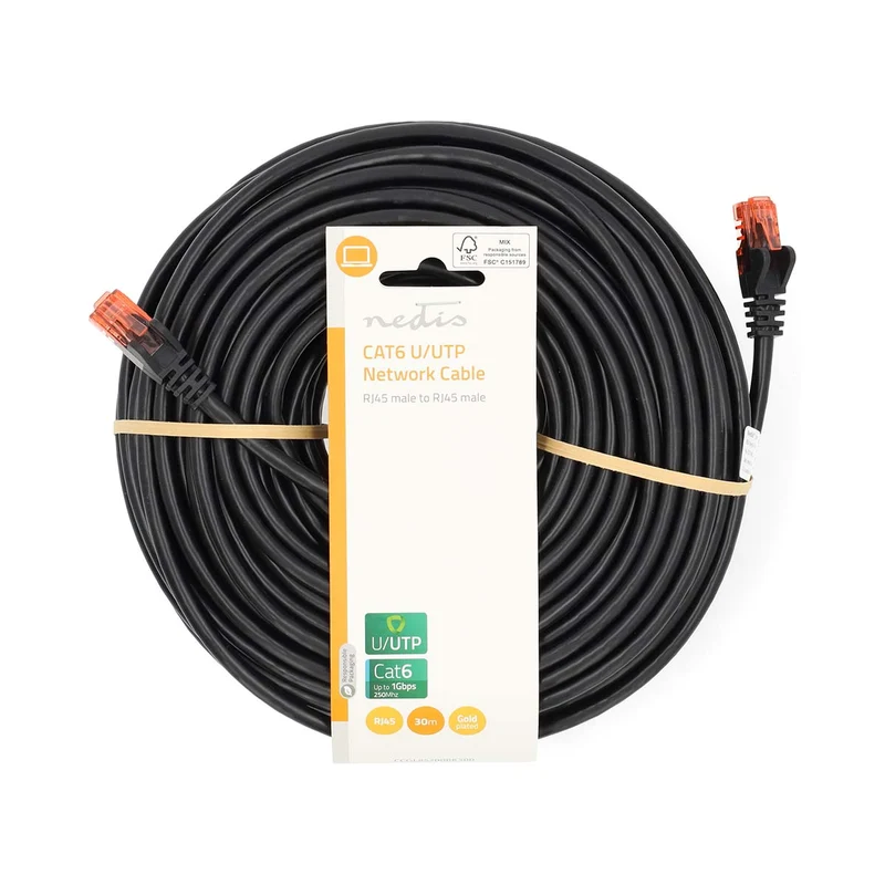 CAT6 Netwerkkabel RJ45 Male - RJ45 Male - U/UTP
