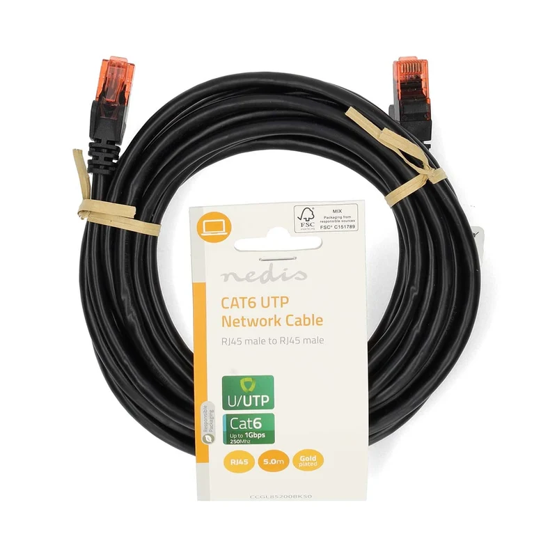 CAT6 Netwerkkabel RJ45 Male - RJ45 Male - U/UTP