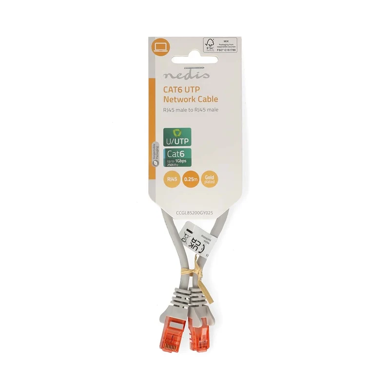 CAT6 Netwerkkabel RJ45 Male - RJ45 Male - U/UTP
