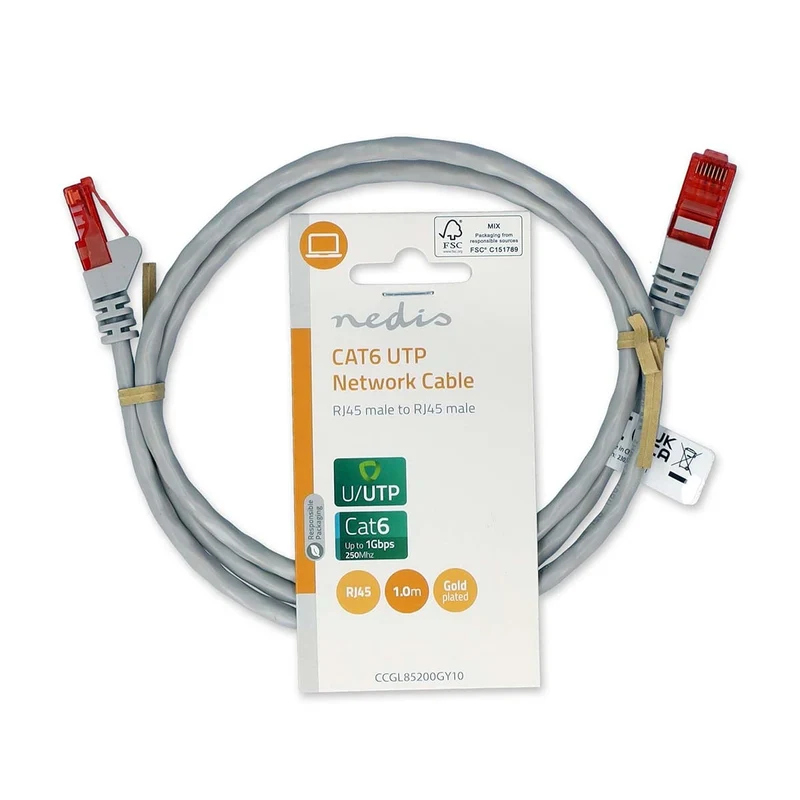 CAT6 Netwerkkabel RJ45 Male - RJ45 Male - U/UTP