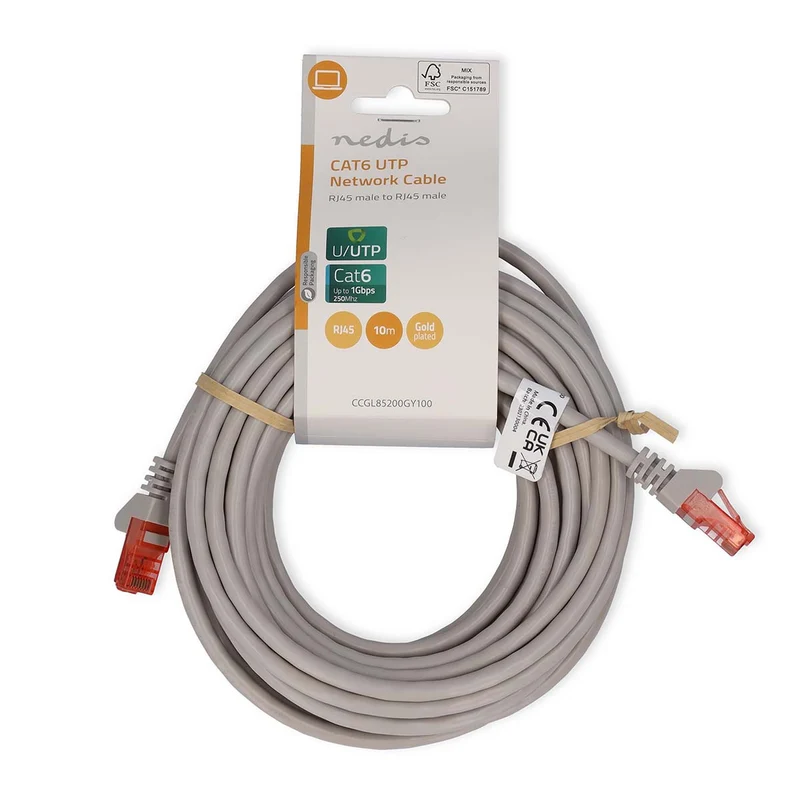 CAT6 Netwerkkabel RJ45 Male - RJ45 Male - U/UTP