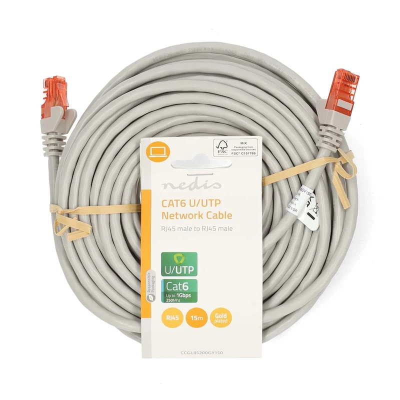CAT6 Netwerkkabel RJ45 Male - RJ45 Male - U/UTP