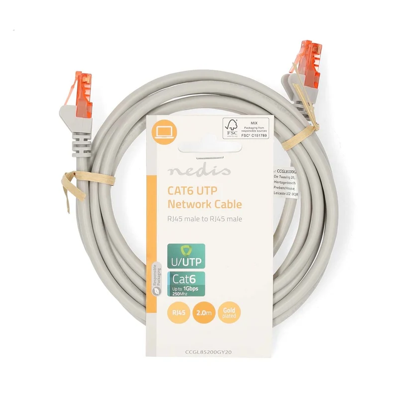 CAT6 Netwerkkabel RJ45 Male - RJ45 Male - U/UTP