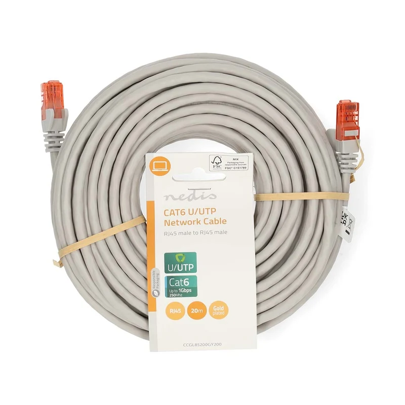 CAT6 Netwerkkabel RJ45 Male - RJ45 Male - U/UTP