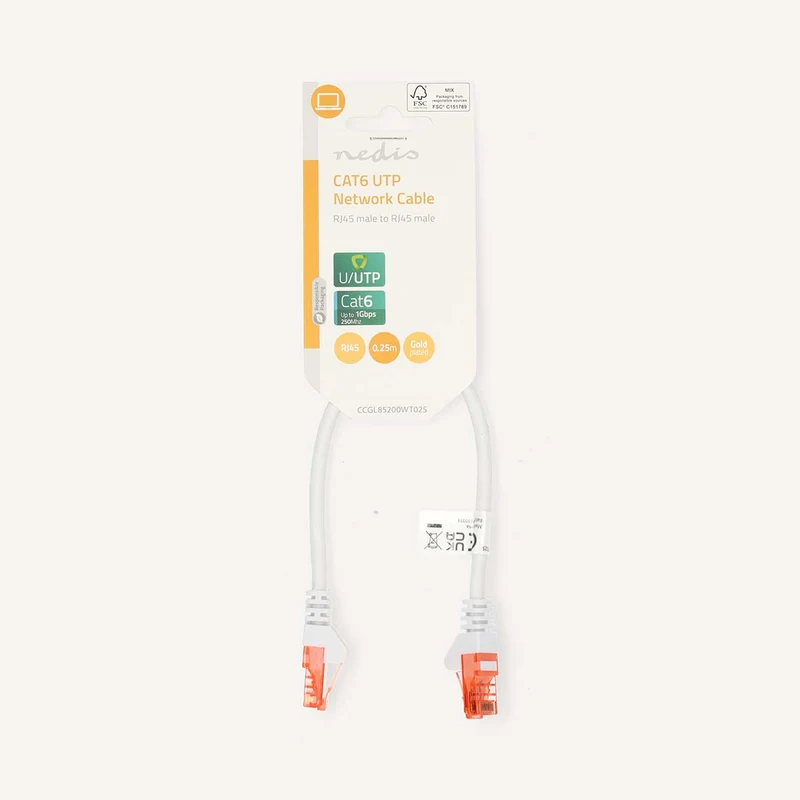 CAT6 Netwerkkabel RJ45 Male - RJ45 Male - U/UTP