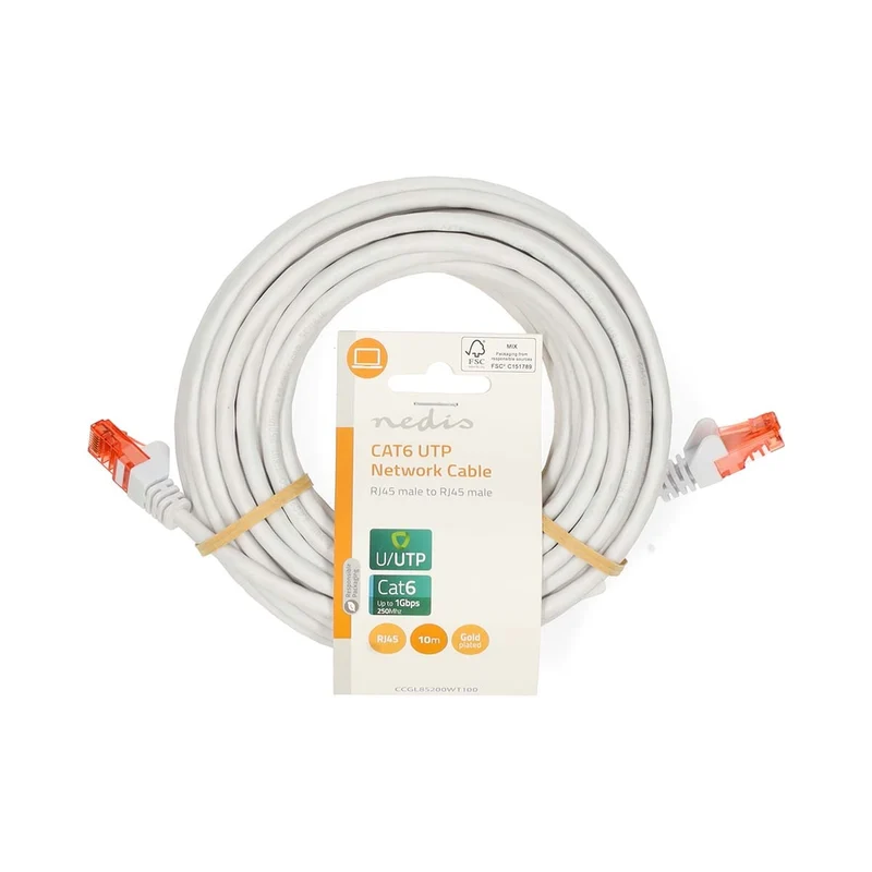 CAT6 Netwerkkabel RJ45 Male - RJ45 Male - U/UTP
