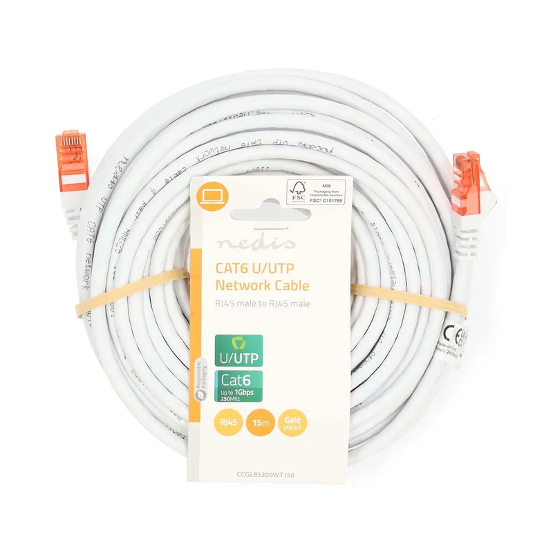 CAT6 Netwerkkabel RJ45 Male - RJ45 Male - U/UTP